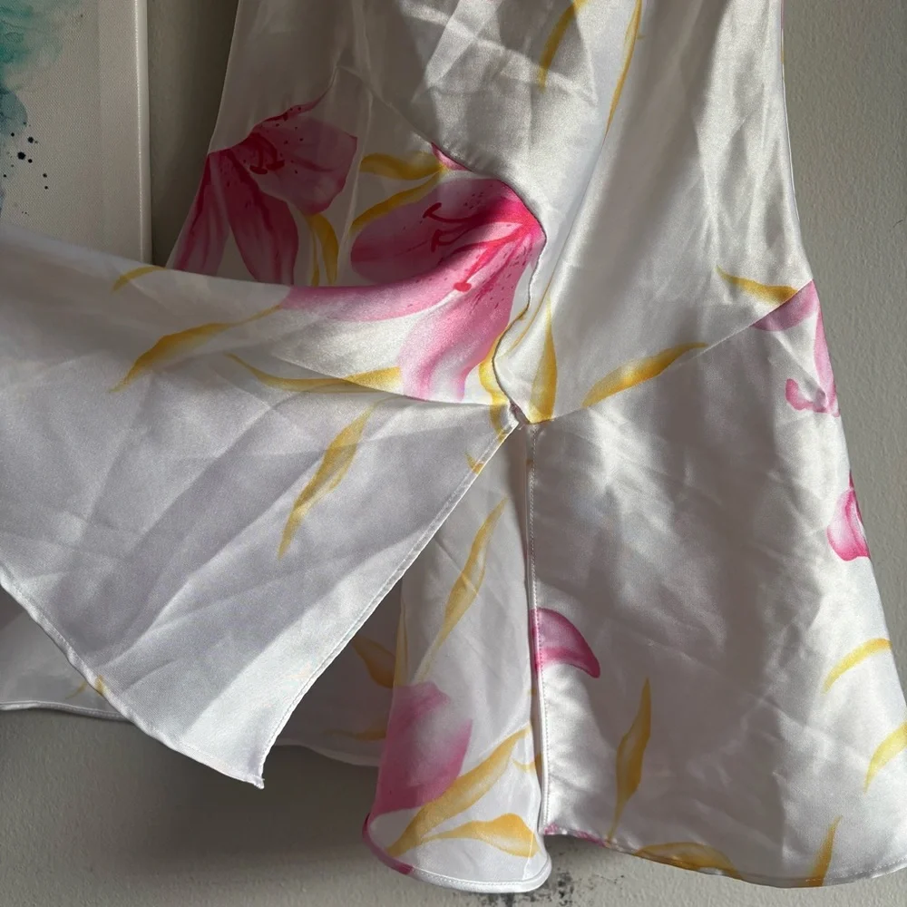 La SENZA VINTAGE Y2K  "Stargazer Lily" Satin Slip Dress Small - Picture 2 of 6